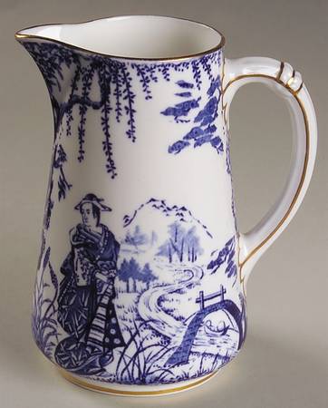 Blue Mikado 12 Oz Pitcher