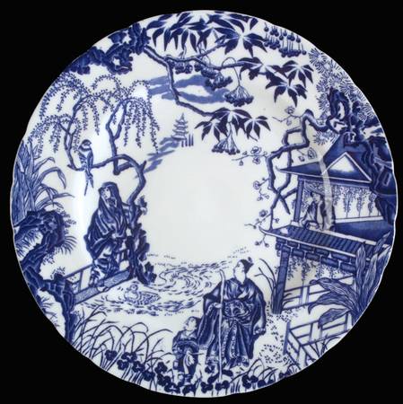 Blue Mikado Luncheon Plate