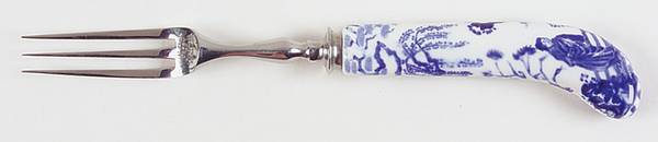 Blue Mikado Individual Fruit Fork with Stainless Tines