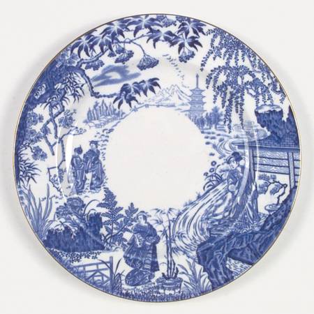 Blue Mikado Dinner Plate