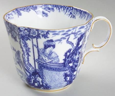 Blue Mikado Oversized Cup