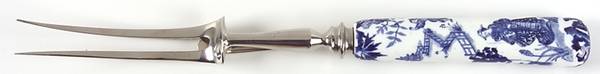 Blue Mikado Carving Fork with Stainless Prongs