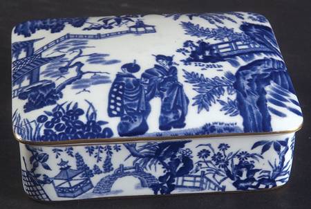 Blue Mikado Cigarette Box & Lid