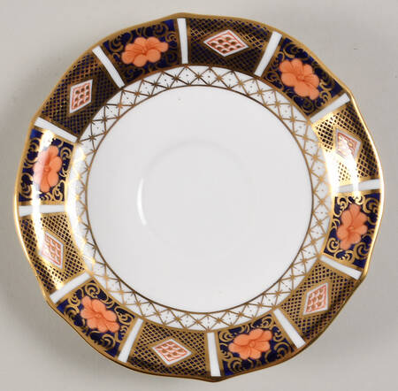Border Imari Saucer for Flat Cup