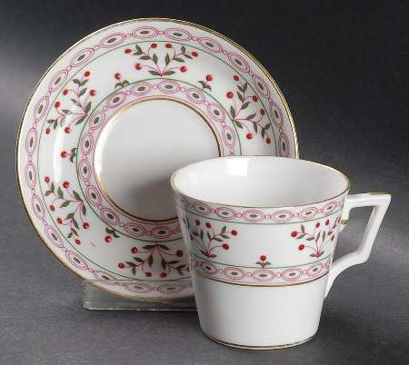 Brittany Flat Demitasse Cup & Saucer Set by Royal Crown Derby