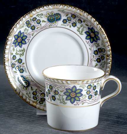 Caliph Flat Cup & Saucer Set by Royal Crown Derby