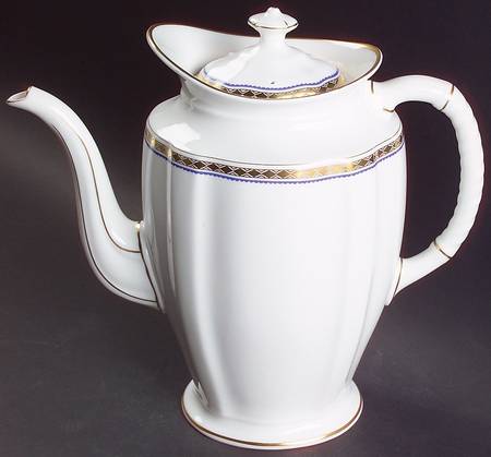 Carlton Blue Coffee Pot & Lid
