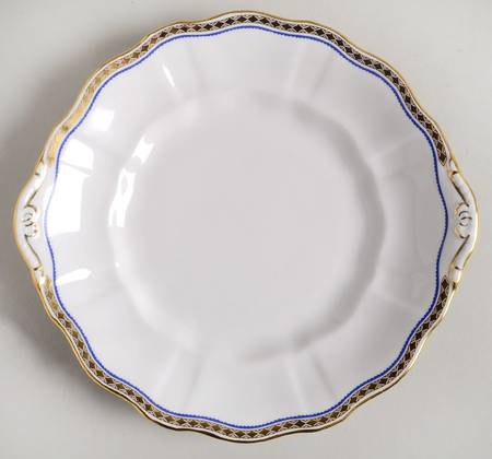 Carlton Blue Handled Cake/Pastry Plate