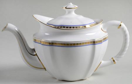 Carlton Blue Teapot & Lid