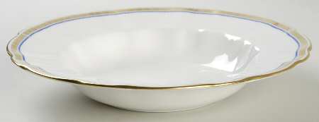 Carlton Blue Rim Soup Bowl