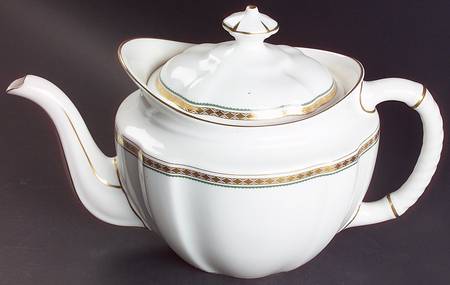 Carlton Green Teapot & Lid