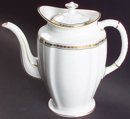 Carlton Green Coffee Pot & Lid
