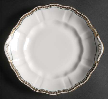 Carlton Green Handled Cake/Pastry Plate