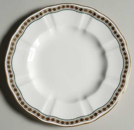 Carlton Green Bread & Butter Plate