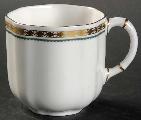 Carlton Green Flat Demitasse Cup