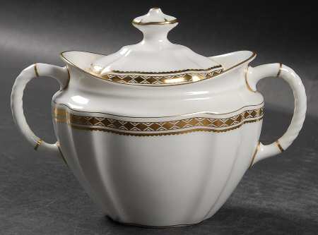 Carlton Gold Sugar Bowl & Lid