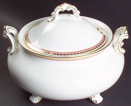 Carlton Red Tureen &  Lid