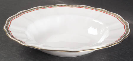 Carlton Red Rim Soup Bowl