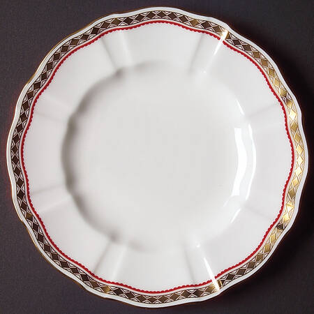 Carlton Red Bread & Butter Plate