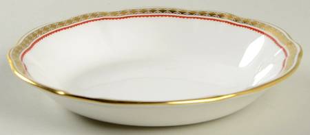 Carlton Red Coupe Cereal Bowl