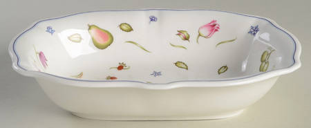 Chatsworth (Scalloped, Fruit) 9" Oval Vegetable Bowl