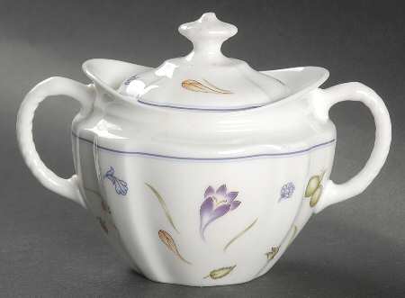 Chatsworth (Scalloped, Fruit) Sugar Bowl & Lid