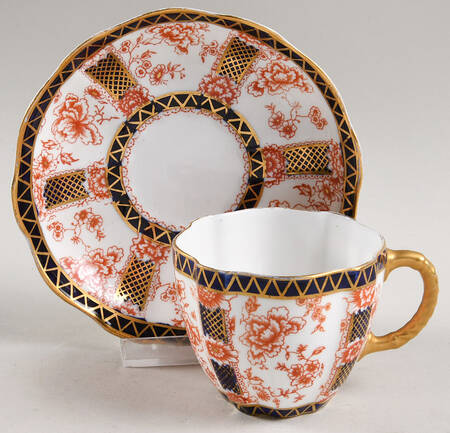 Chatsworth Flat Cup & Saucer Set by Royal Crown Derby