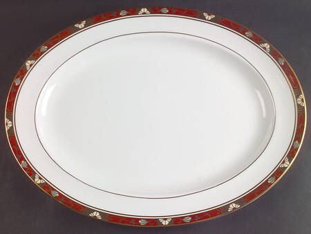 Cloisonne 16" Oval Serving Platter