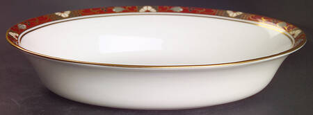 Cloisonne 10" Oval Vegetable Bowl