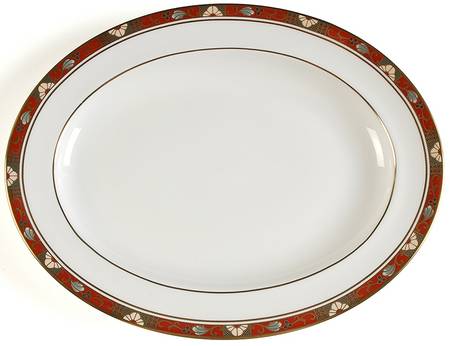 Cloisonne 13" Oval Serving Platter