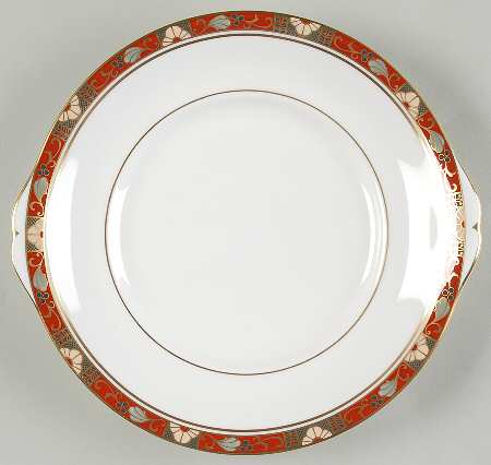 Cloisonne Handled Cake/Pastry Plate