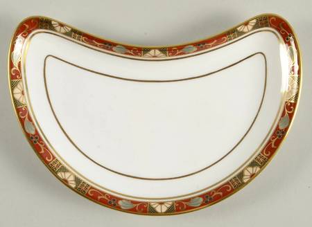 Cloisonne Crescent Salad Plate