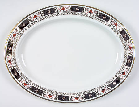 Derby Border 16" Oval Serving Platter