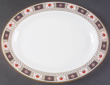 Derby Border 13" Oval Serving Platter