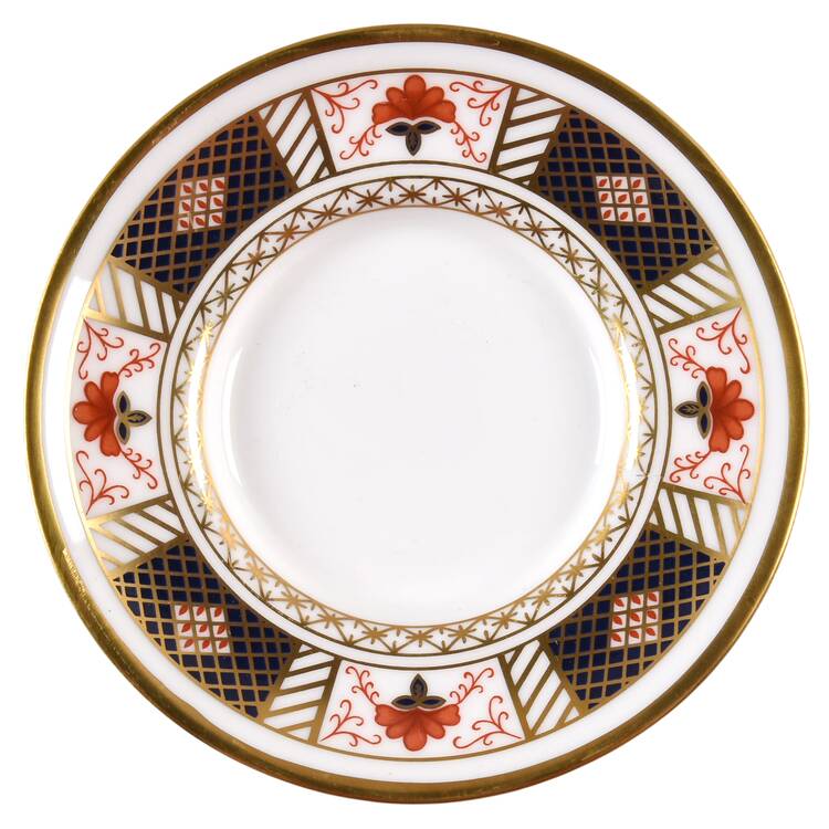 Derby Border Saucer for Demitasse Cup