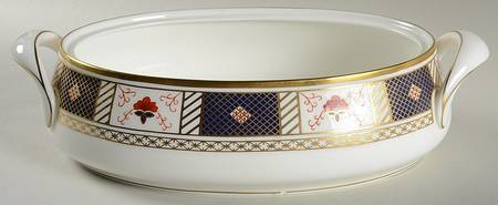 Derby Border Oval Vegetable No Lid
