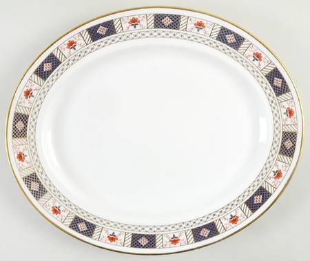 Derby Border 13" Oval Serving Platter