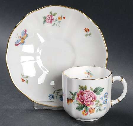 Derby Days (Surrey Shape) Flat Demitasse Cup & Saucer Set