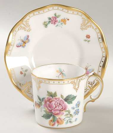 Derby Days (Royal Shape) Flat Demitasse Cup & Saucer Set