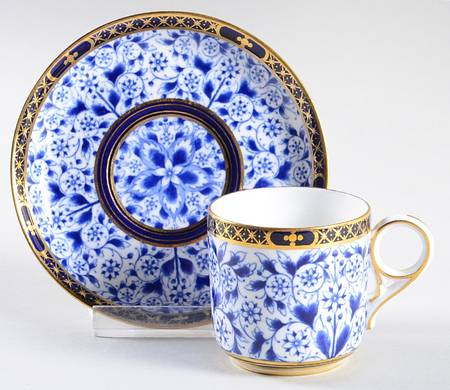 Derby Lily Flat Demitasse Cup & Saucer Set