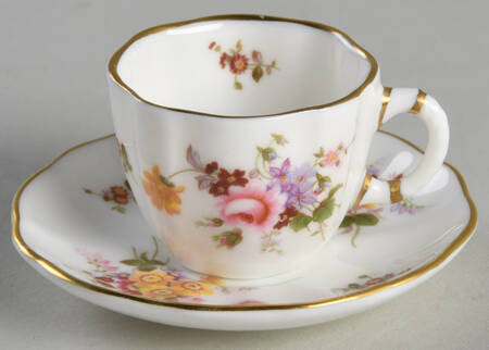 Derby Posies Miniature Cup and Saucer Set