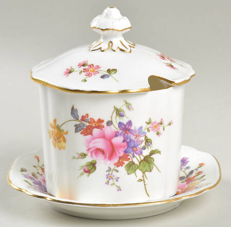 Derby Posies Marmalade & Lid w/Underplate
