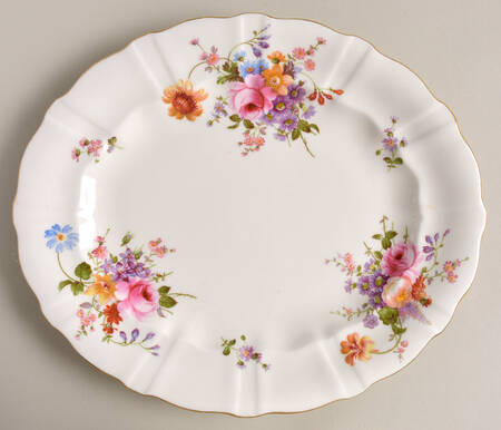 Derby Posies 11" Oval Serving Platter