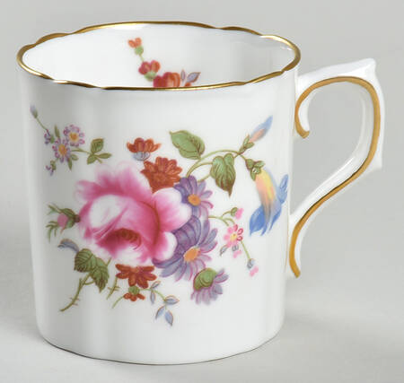 Derby Posies Flat Demitasse Cup by Royal Crown Derby