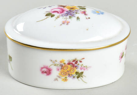 Derby Posies 3" Oval Box with Lid by Royal Crown Derby