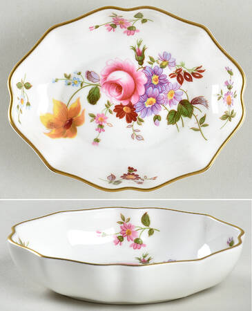 Derby Posies 4" Oval Nut Dish by Royal Crown Derby