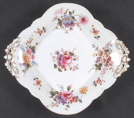 Derby Posies Square 1685 Basket by Royal Crown Derby