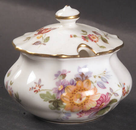 Derby Posies Mustard Jar & Lid by Royal Crown Derby