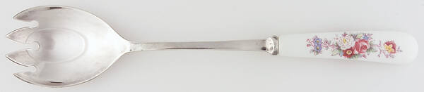 Derby Posies Salad Serving Fork with Stainless Prongs