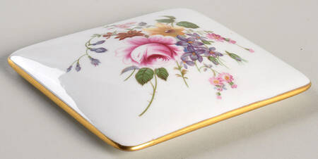 Derby Posies Lid for Cigarette Box by Royal Crown Derby